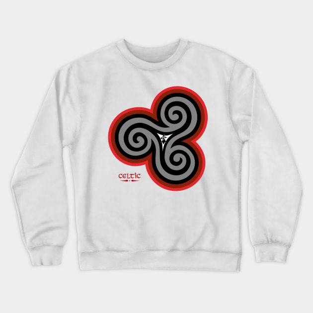 Celtic triskele Crewneck Sweatshirt by Artist Natalja Cernecka